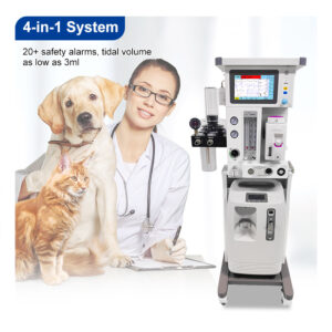 Veterinary anesthesia machine for safe animal procedures