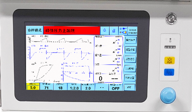 Veterinary Monitor on Anesthesia Machine