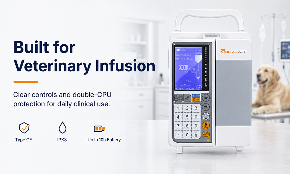 Veterinary infusion pump with bolus function