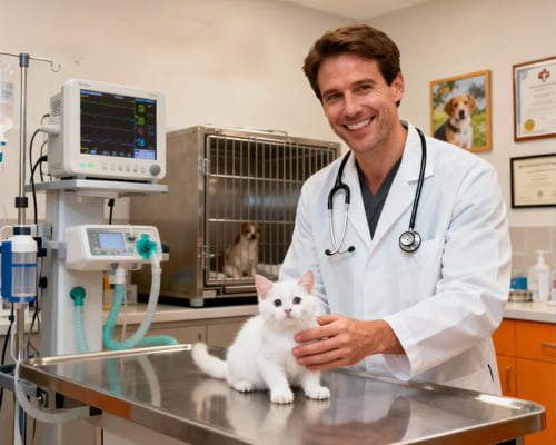 Veterinary Equipment in Professional Setting