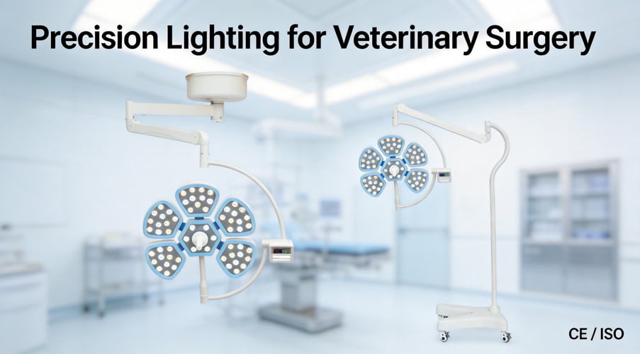 Ceiling mounted Veterinary Surgical Light