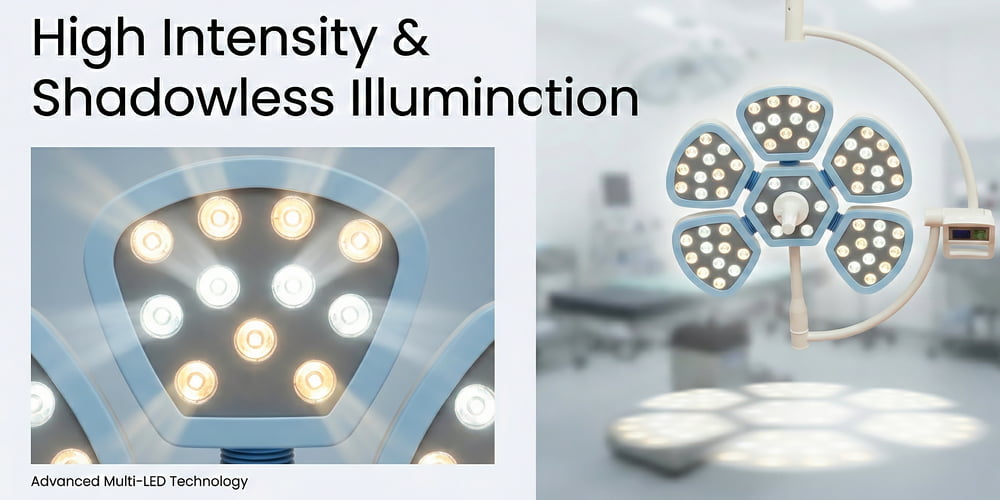 Adjustable Veterinary Surgical Light for clinics