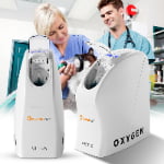 Veterinary oxygen concentrator with alarm