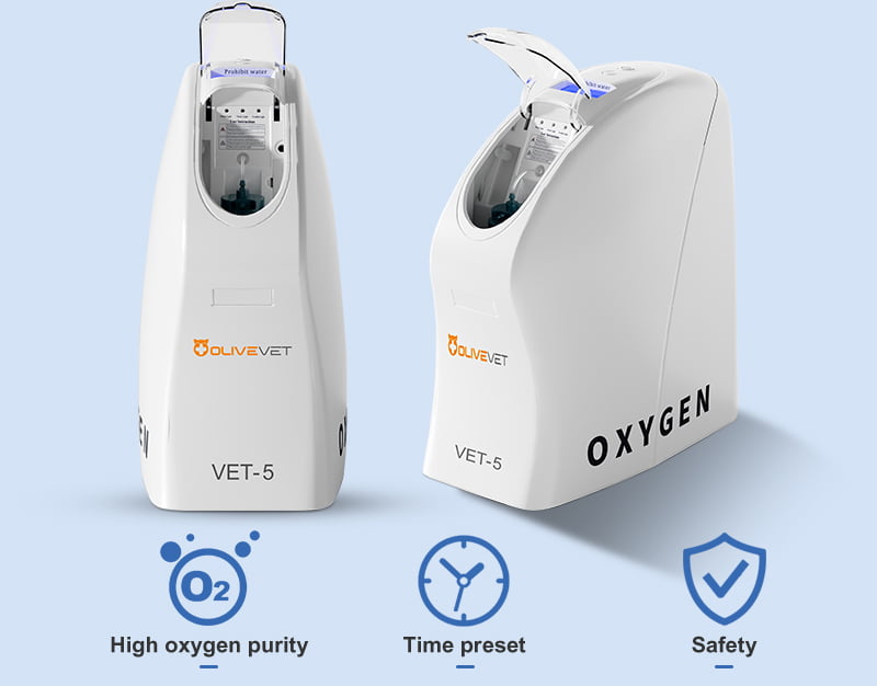 Veterinary oxygen supply equipment