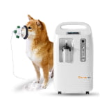 Portable veterinary oxygen concentrator