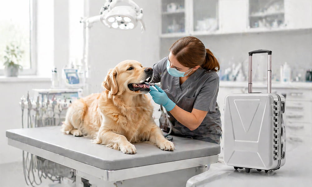 portable veterinary dental unit
