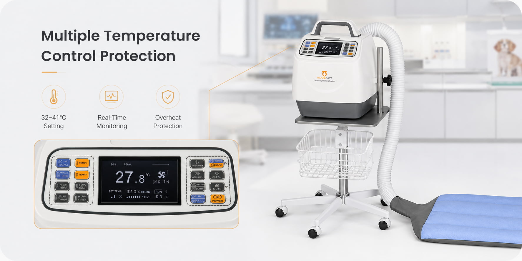 Veterinary warming controller
