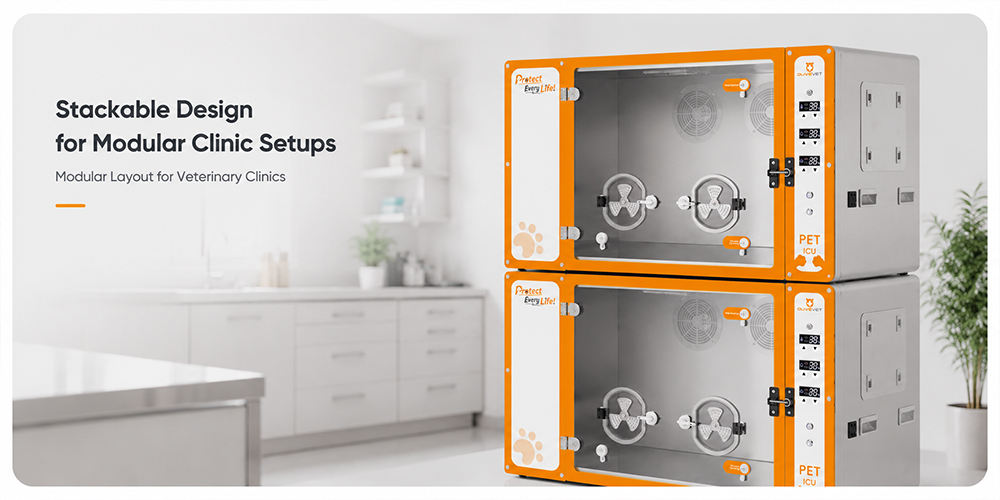 Pet ICU system with transparent observation window