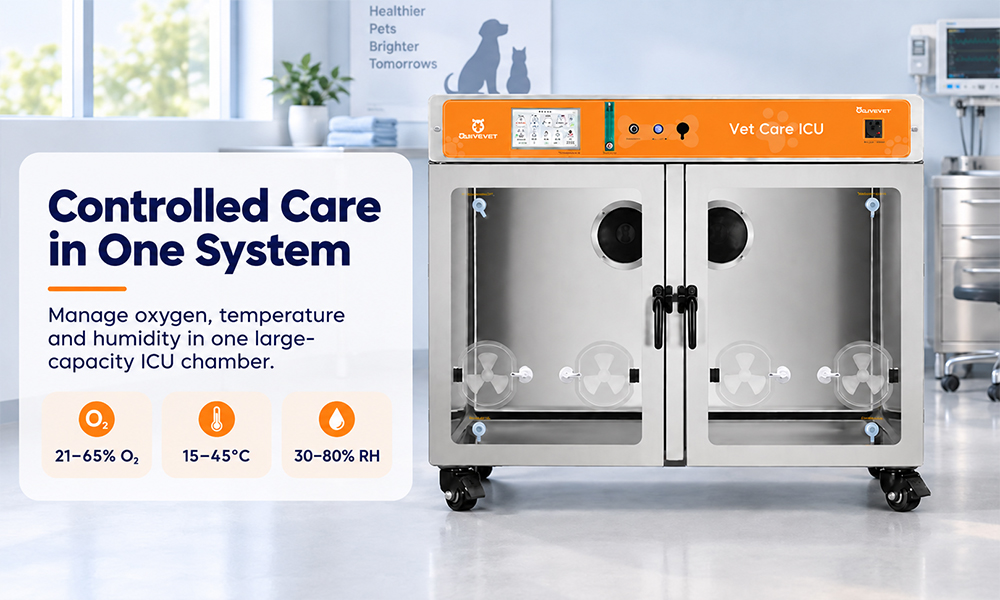 temperature and humidity controlled pet ICU incubator